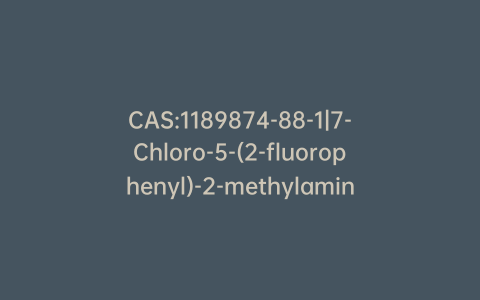 CAS:1189874-88-1|7-Chloro-5-(2-fluorophenyl)-2-methylamino-3H-1,4-benzodiazepine-13C1