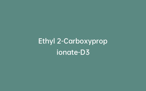 Ethyl 2-Carboxypropionate-D3