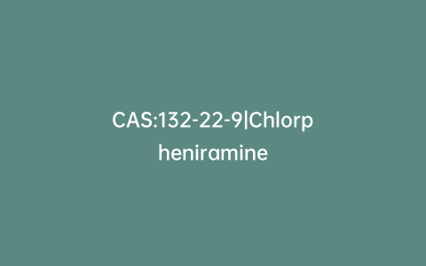 CAS:132-22-9|Chlorpheniramine