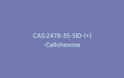 CAS:2478-35-5|D-(+)-Cellohexose