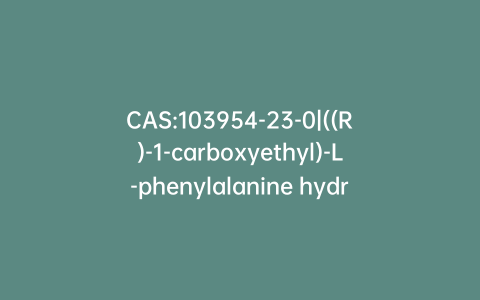 CAS:103954-23-0|((R)-1-carboxyethyl)-L-phenylalanine hydrochloride