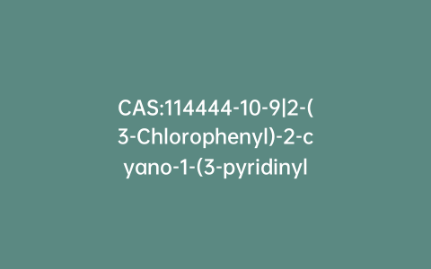 CAS:114444-10-9|2-(3-Chlorophenyl)-2-cyano-1-(3-pyridinyl)-1-ethanone