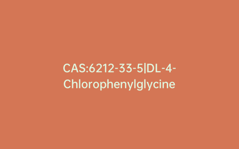 CAS:6212-33-5|DL-4-Chlorophenylglycine