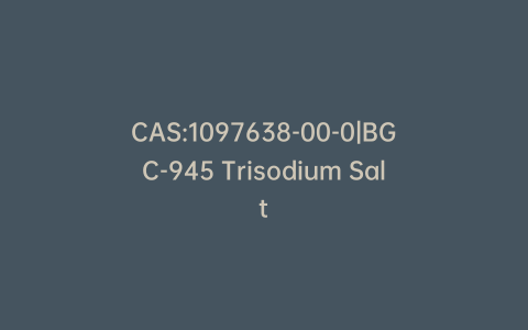 CAS:1097638-00-0|BGC-945 Trisodium Salt