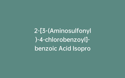 2-[3-(Aminosulfonyl)-4-chlorobenzoyl]-benzoic Acid Isopropyl Ester-d7