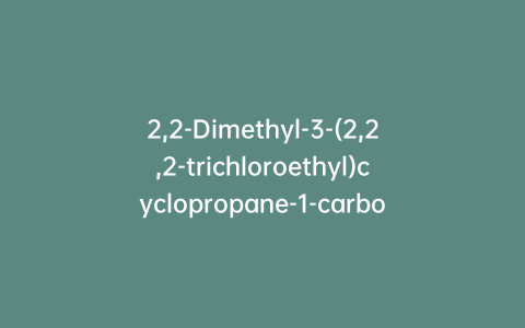 2,2-Dimethyl-3-(2,2,2-trichloroethyl)cyclopropane-1-carboxylic Acid- “cis major”
