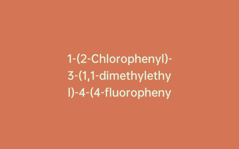 1-(2-Chlorophenyl)-3-(1,1-dimethylethyl)-4-(4-fluorophenyl)-1,4,6,7-tetrahydro-7-oxo-8H-pyrazolo[3,4-e][1,4]thiazepine-8-acetic Acid
