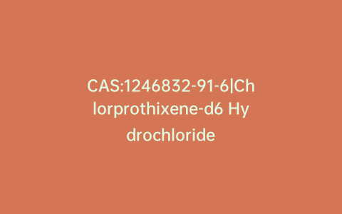 CAS:1246832-91-6|Chlorprothixene-d6 Hydrochloride