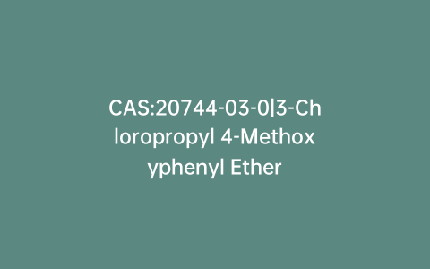 CAS:20744-03-0|3-Chloropropyl 4-Methoxyphenyl Ether