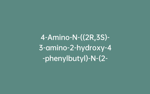4-Amino-N-((2R,3S)-3-amino-2-hydroxy-4-phenylbutyl)-N-(2-hydroxy-2-methylpropyl)benzenesulfonamide Ditrifluoroacetic Acid Salt