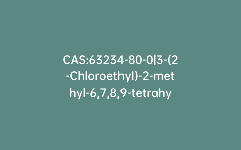 CAS:63234-80-0|3-(2-Chloroethyl)-2-methyl-6,7,8,9-tetrahydro-4H-pyrido[1,2-a]pyrimidin-4-one