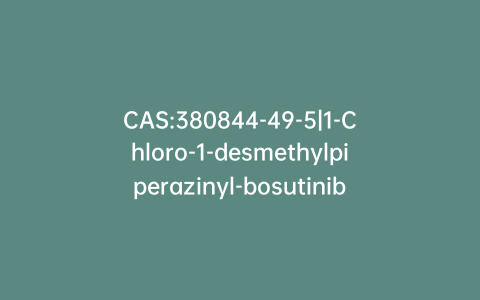 CAS:380844-49-5|1-Chloro-1-desmethylpiperazinyl-bosutinib