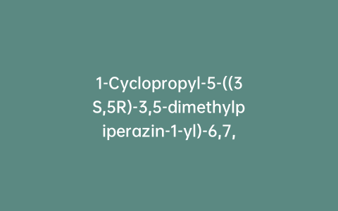 1-Cyclopropyl-5-((3S,5R)-3,5-dimethylpiperazin-1-yl)-6,7,8-trifluoro-4-oxo-1,4-dihydroquinoline-3-carboxylic Acid