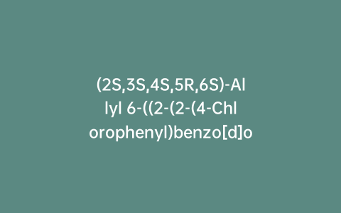 (2S,3S,4S,5R,6S)-Allyl 6-((2-(2-(4-Chlorophenyl)benzo[d]oxazol-5-yl)propanoyl)oxy)-3,4,5-trihydroxytetrahydro-2H-pyran-2-carboxylate