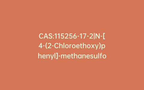 CAS:115256-17-2|N-[4-(2-Chloroethoxy)phenyl]-methanesulfonamide