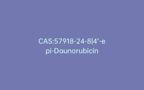 CAS:57918-24-8|4’-epi-Daunorubicin