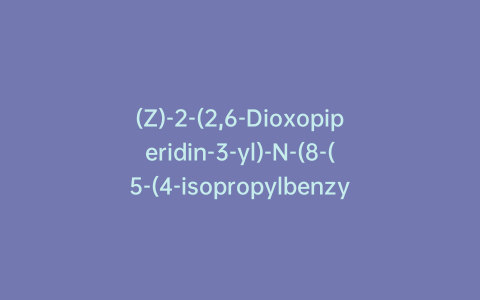 (Z)-2-(2,6-Dioxopiperidin-3-yl)-N-(8-(5-(4-isopropylbenzylidene)-2,4-dioxothiazolidin-3-yl)octyl)-1,3-dioxoisoindoline-5-carboxamide
