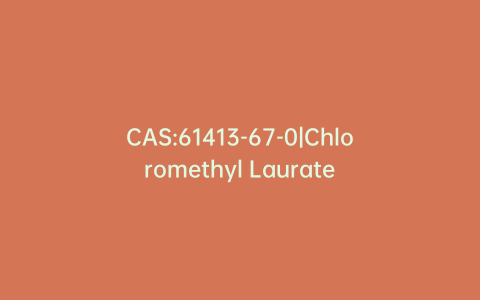 CAS:61413-67-0|Chloromethyl Laurate