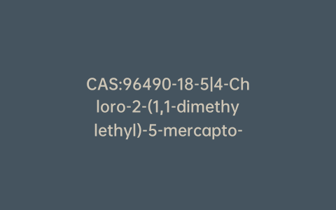 CAS:96490-18-5|4-Chloro-2-(1,1-dimethylethyl)-5-mercapto-3(2H)-pyridazinone