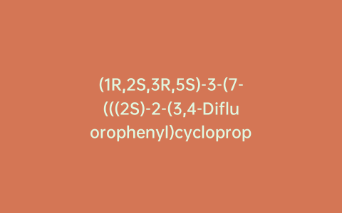 (1R,2S,3R,5S)-3-(7-(((2S)-2-(3,4-Difluorophenyl)cyclopropyl)amino)-5-(propylthio)-3H-[1,2,3]triazolo[4,5-d]pyrimidin-3-yl)-5-(2-hydroxyethoxy)cyclopentane-1,2-diol