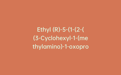 Ethyl (R)-5-(1-(2-((3-Cyclohexyl-1-(methylamino)-1-oxopropan-2-yl)(methyl)carbamoyl)-5-fluorophenyl)-1H-indazole-4-carboxamido)pyrazine-2-carboxylate