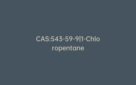 CAS:543-59-9|1-Chloropentane